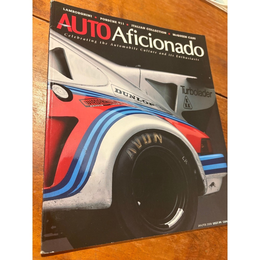 Auto Aficionado Magazine Jan/Feb 2008 Vol 3 No 4 Porsche 911 Lamborghini McQueen